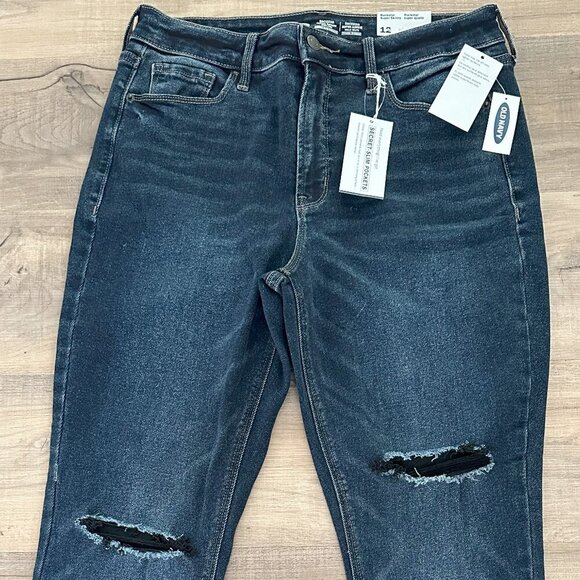 OLD NAVY ROCKSTAR SUPER SKINNY HIGH RISE SIZE 12 - Picture 4 of 14